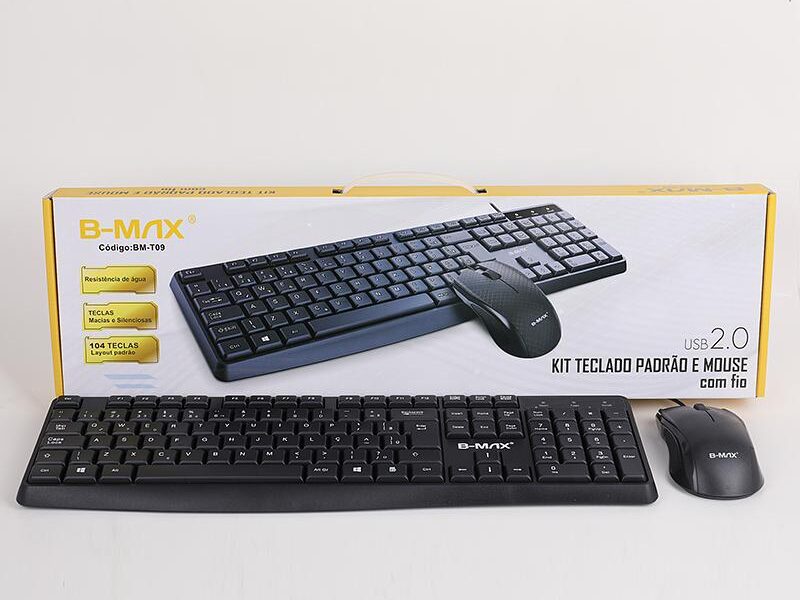 Teclado e Mouse com Fio Usb 2.0 (BM-T09)