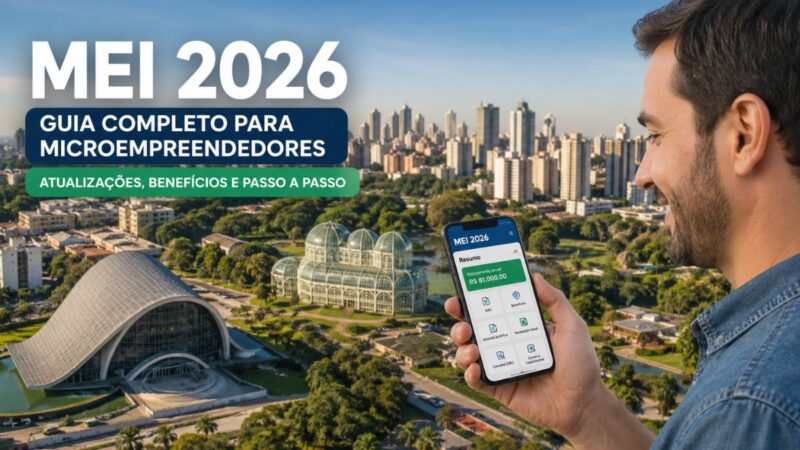 Guia MEI 2026 em Curitiba: como abrir, limites, DAS, obrigações, inscrição municipal e alvará. Checklist e erros comuns.